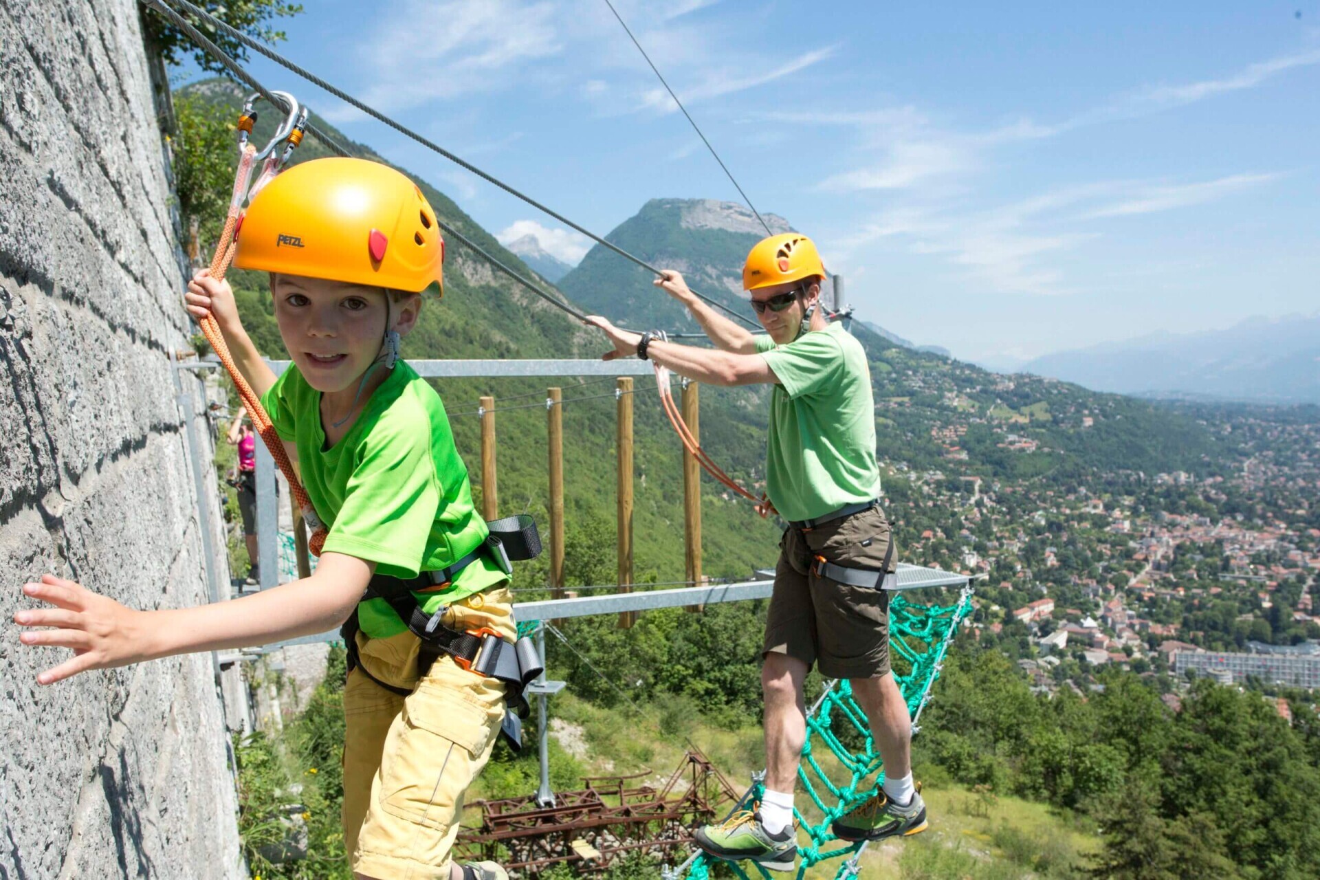 Acrobastille tree climbing Grenoble Bastille