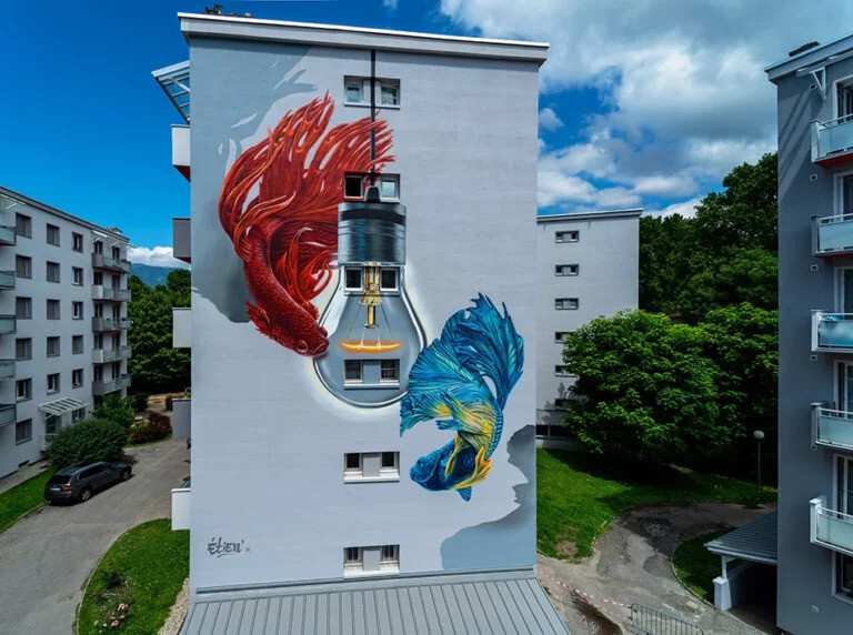 Street Art Fest Grenoble wall mural